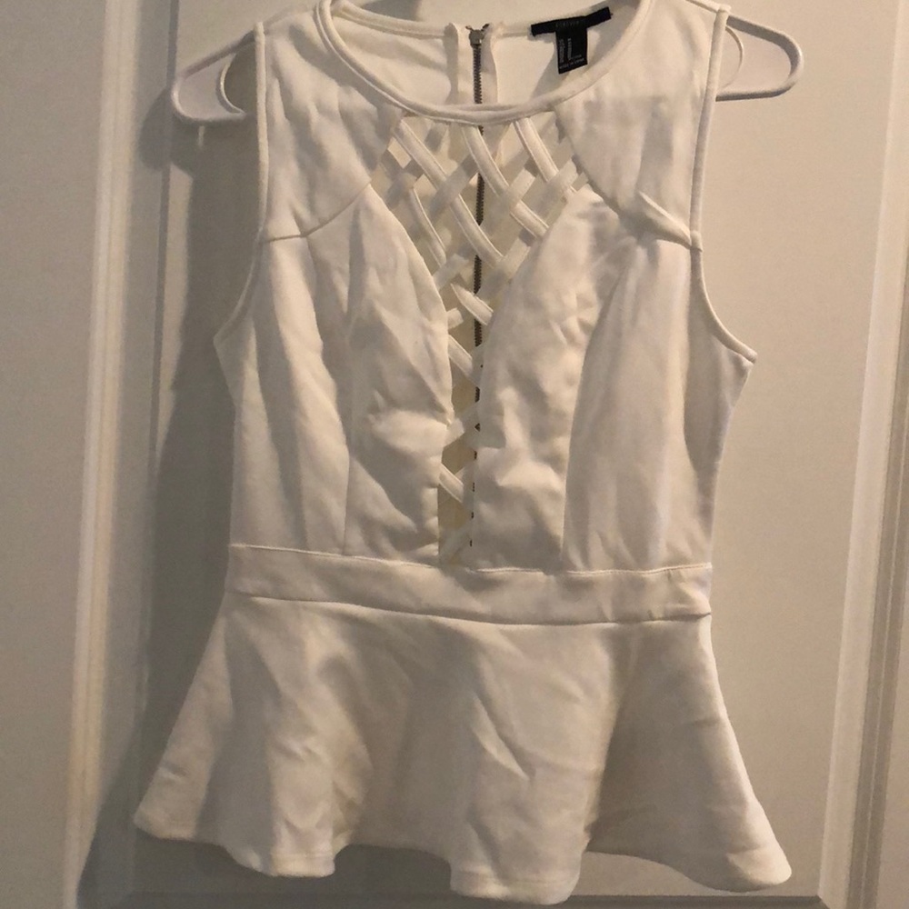 Open front blouse